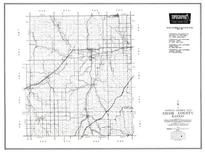 Chase County, Matfield Green, Cottonwood Falls, Strong City, Toledo, Bazaar, Cedar Point, Kansas State Atlas 1958 County Highway Maps